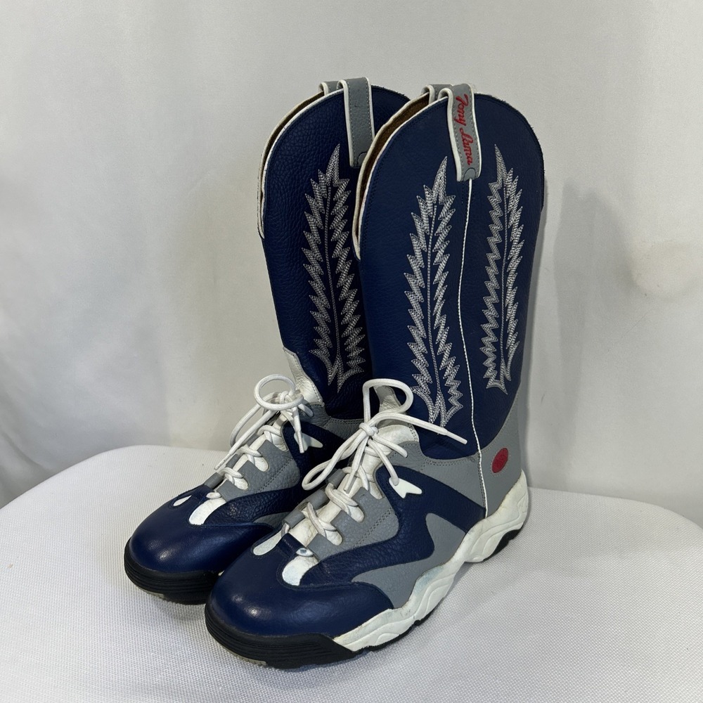 Vintage Tony Lama Teny Lama Boots Rodeo Cowboy Clown Sneakers Sz 10 D T4858 RARE